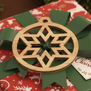 Laser Cut Star Christmas Tree Bauble