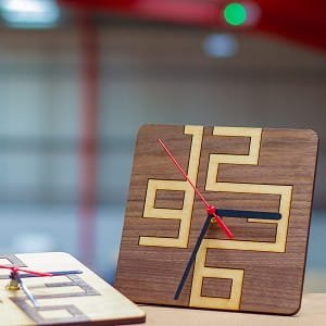 Laser Cut Stylish and Simple Clock Design