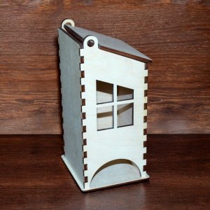 Laser Cut Tea House Tea Bag Organizer Vector