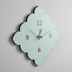 Laser Cut Tiny Scalloped Wall Clock