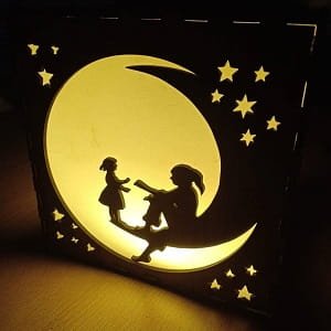 Laser Cut Tree of Life Wooden Lightbulb Box