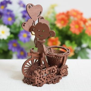 Laser Cut Tricycle Easter Egg Holder Stand