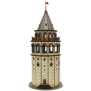 Laser Cut Turkey Galata Tower Building Model Kit