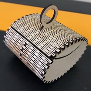 Laser Cut Unique Living Hinge Gift Box