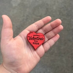 Laser Cut Valentines Day School Handouts or Earrings