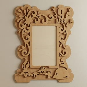 Laser Cut Victory Day Photo Frame | May 9 Military Commemorative Design