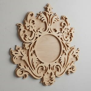 Laser Cut Vintage Ornate Photo and Mirror Frame