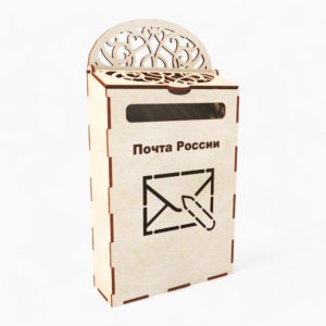 Laser Cut Wall Mounted Wooden Post Box Vector