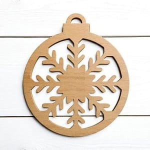 Laser Cut Winter Snowflake Christmas Ornament