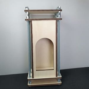 Laser Cut Wooden Bottle Display Box