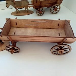 Laser Cut Wooden Cart Wood Model Kit