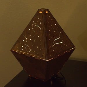 Laser Cut Wooden Constellation Lamp