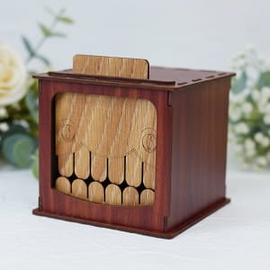 Laser Cut Wooden Creepy Box Halloween Gift Box