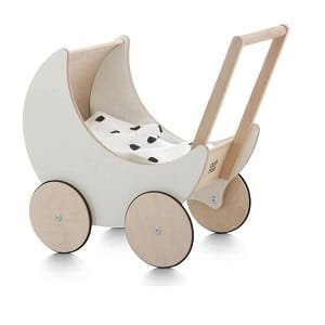 Laser Cut Wooden Doll Pram Toy