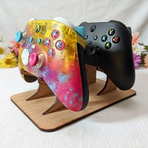 Laser Cut Wooden Double Xbox Controller Stand