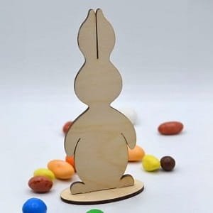 Laser Cut Wooden Easter Bunny Tabletop Decor