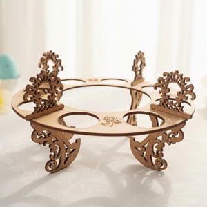 Laser Cut Wooden Easter Egg Holder Stand – Festive Tabletop Decor
