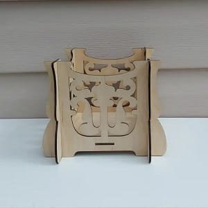 Laser Cut Wooden Flower Arrangement Box