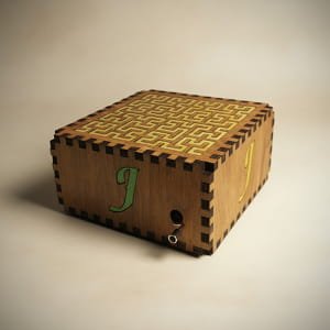 Laser Cut Wooden Fractal Music Box