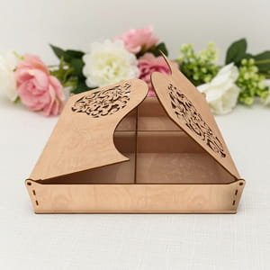 Laser Cut Wooden Love Gift Box