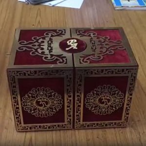Laser Cut Wooden Luxury Wedding Invitation Box