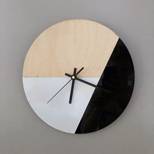 Laser Cut Wooden Modern Clock