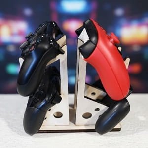 Laser Cut Wooden Multitier Controller Display Stand
