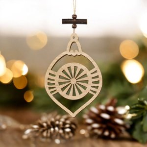 Laser Cut Wooden Ornament Vector