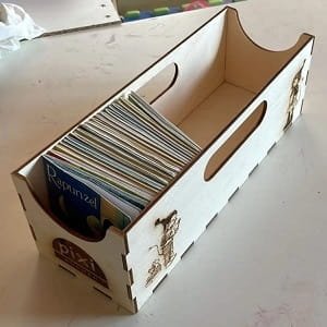 Laser Cut Wooden PixiBook Storage Box