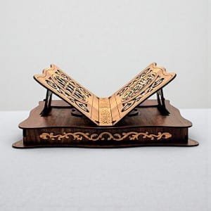 Laser Cut Wooden Quran Box with Rehal