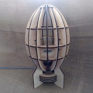 Laser Cut Wooden Lighthouse Lamp CDR File Free Download | Vecty