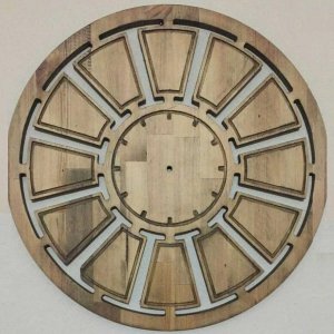 Laser Cut Wooden Round Clock Template Laser Cut File