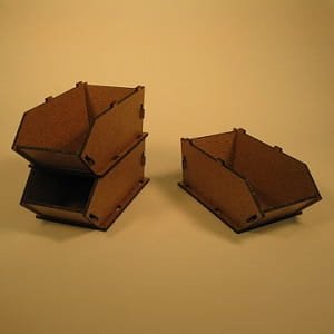 Laser Cut Wooden Stackable Storage Bins