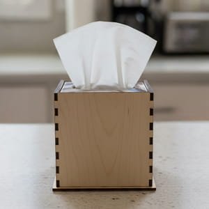 Laser Cut Wooden Tissue Box Cover