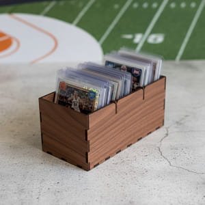 Laser Cut Wooden Trading Card Storage Box