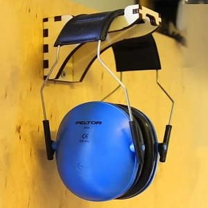 Laser Cut Wooden Wall Mounted Earmuff Headphone Stand