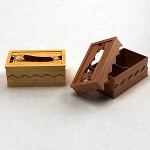 Laser Cut Wooden Watch Gift Box