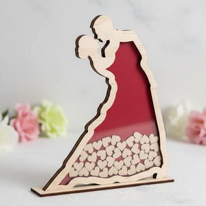 Laser Cut Wooden Wedding Wishes Drop Box