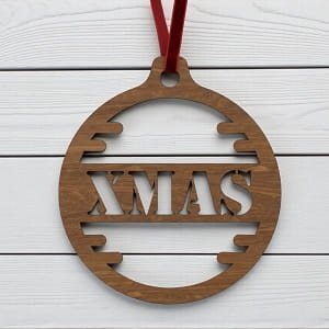 Laser Cut Xmas Ball Ornament