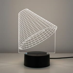 Laser Engraved Lampshade 3D Optical Illusion Lamp