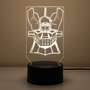 Laser Engraved Mazinger Z Robot 3D Illusion Lamp
