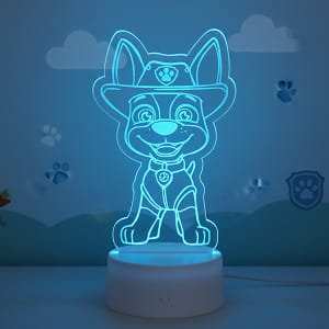 Laser Engraved Paw Patrol Tracker 3D LED Night Light