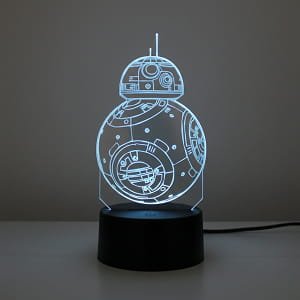 Laser Engraved Star Wars BB8 Acrylic Night Light