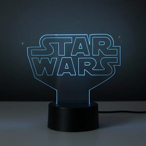 Laser Engraved Star Wars Logo 3D Illusion LED Lamp