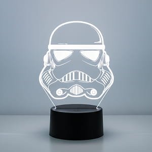 Laser Engraved Star Wars Stormtrooper Helmet 3D Illusion Lamp