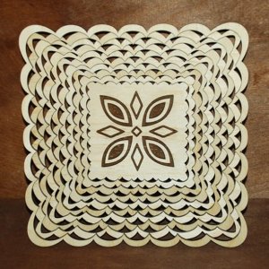 Layered Wooden Bowl Laser Cut File