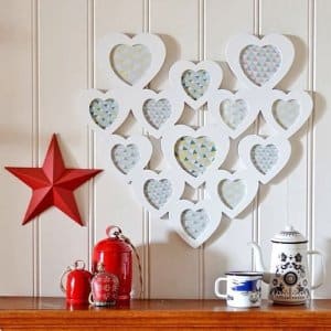 Love Heart Collage Photo Frame Laser Cut File