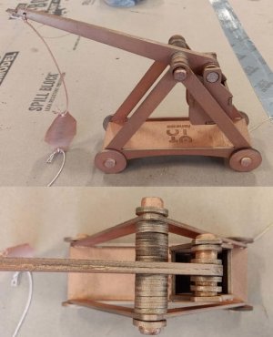 Medieval Trebuchet Catapult Wood Model Kit Laser Cut File