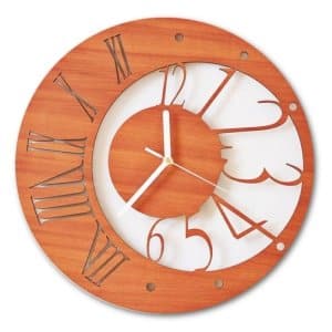 Mixed Numbers Unique Style Wall Clock Laser Cut File