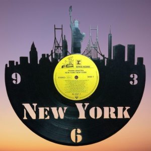 New York City Vinyl Clock Laser Cut File